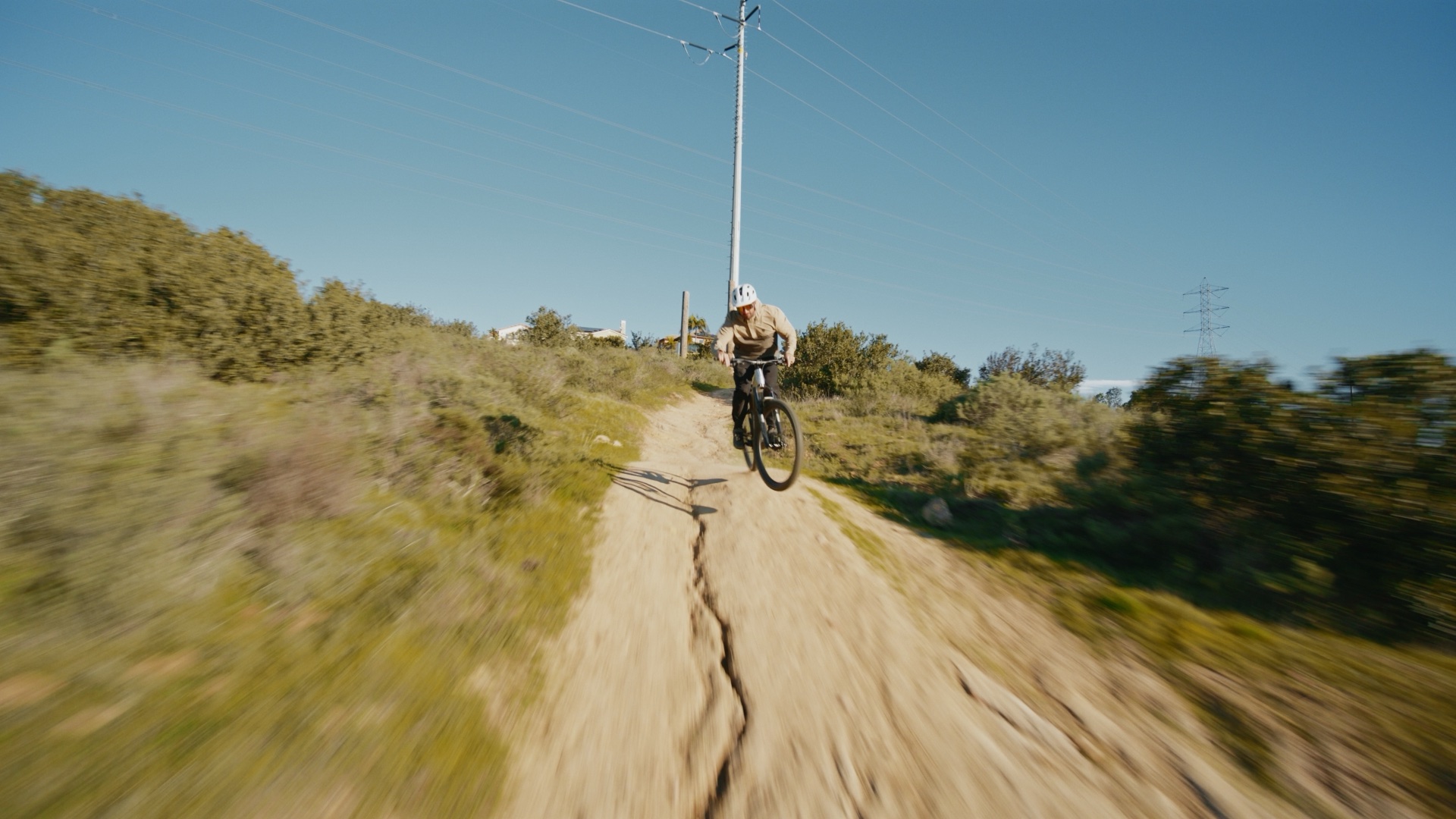 Ramblas ADV rider moving through a trail