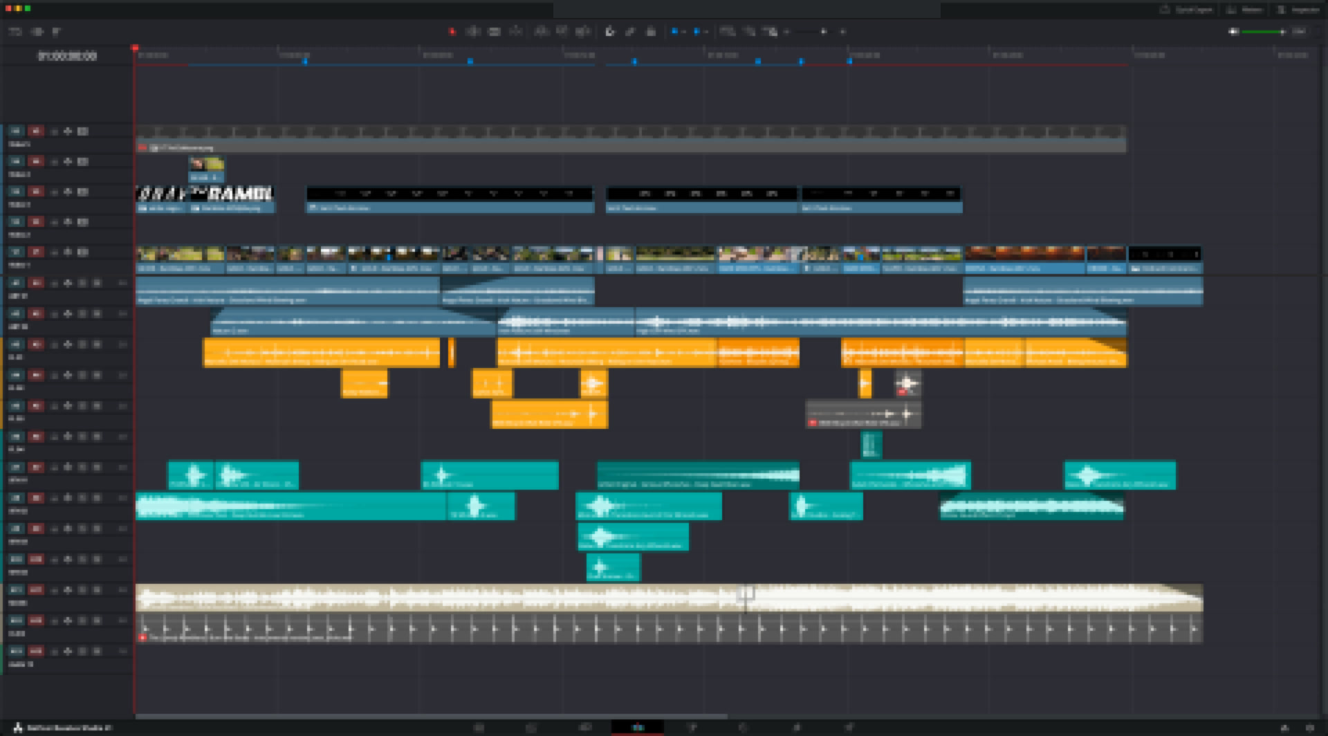 De-identified edit timeline for Ramblas ADV Paid 03